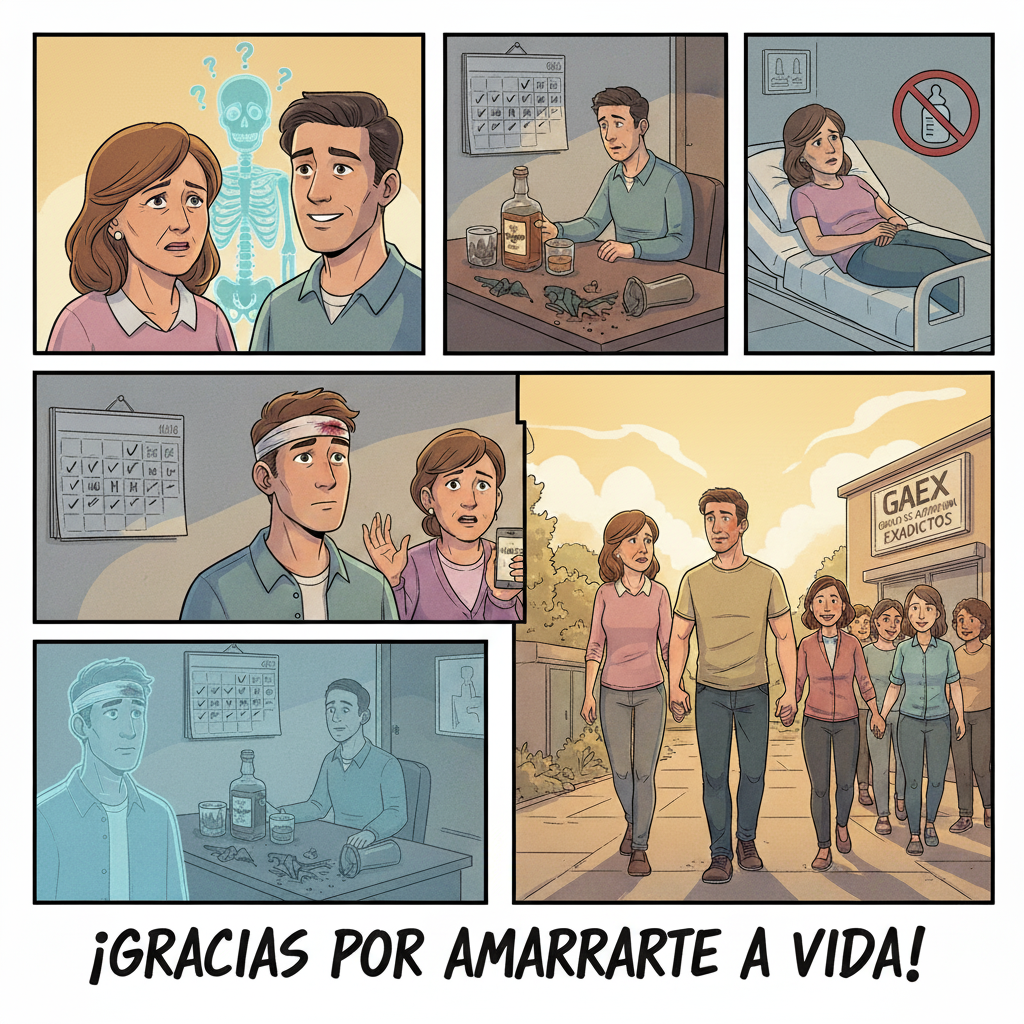 17 F.  AMARRARSE A LA VIDA.